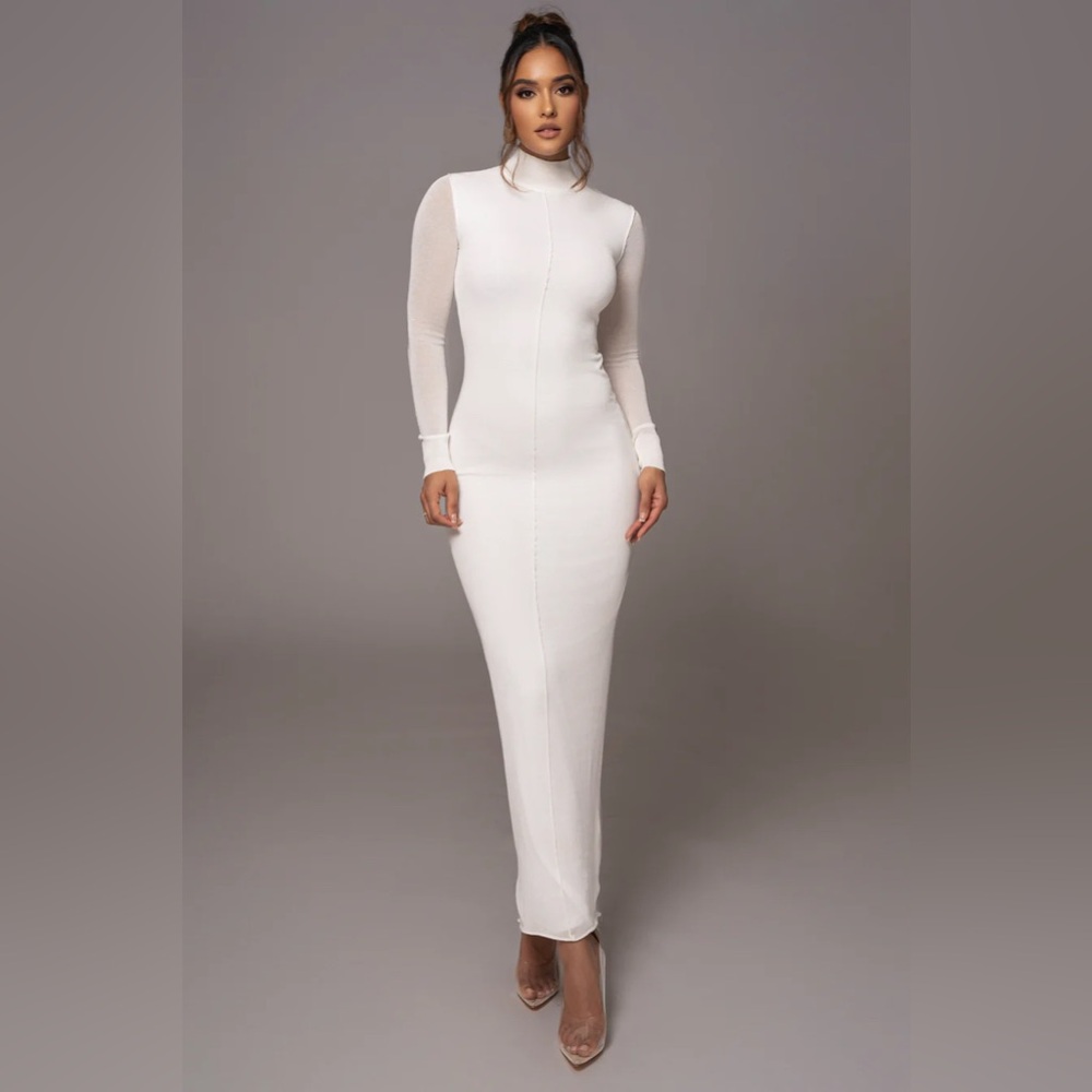 JLUXLABEL mock neck maxi dress
